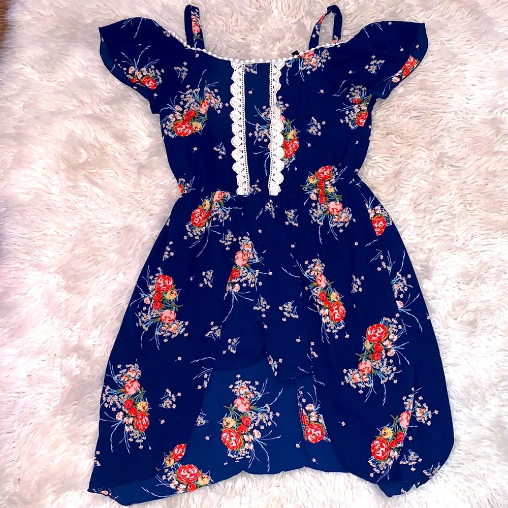 Romper with attached skirt